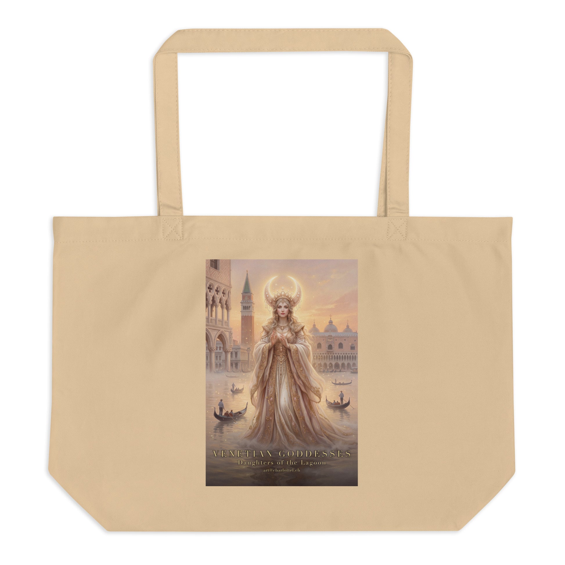 Venezianische Mond-Göttin – große Eco Tote von Medium Charlotte