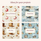 Venezia Christmas Digital Paper – 12 Seamless Christmas Papers: Ornaments, Angels, Gondolas