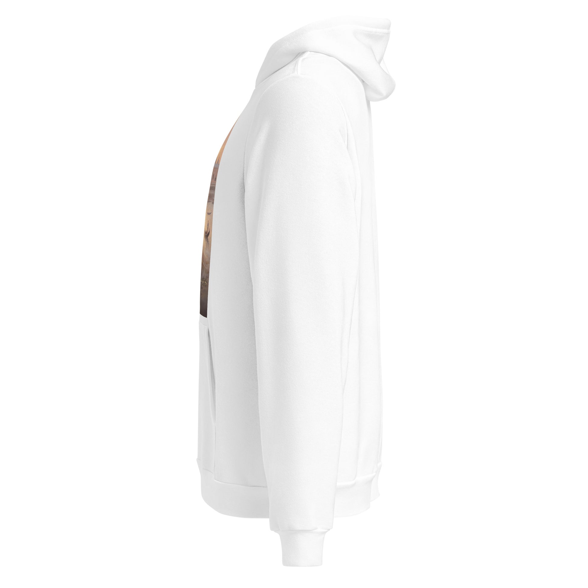 Venezianische Mond-Göttin – Hoodie von Medium Charlotte (Seitenansicht links)