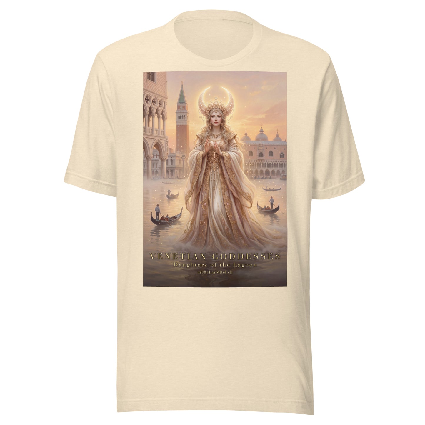 Venezianische Mond-Göttin – T-Shirt von Medium Charlotte