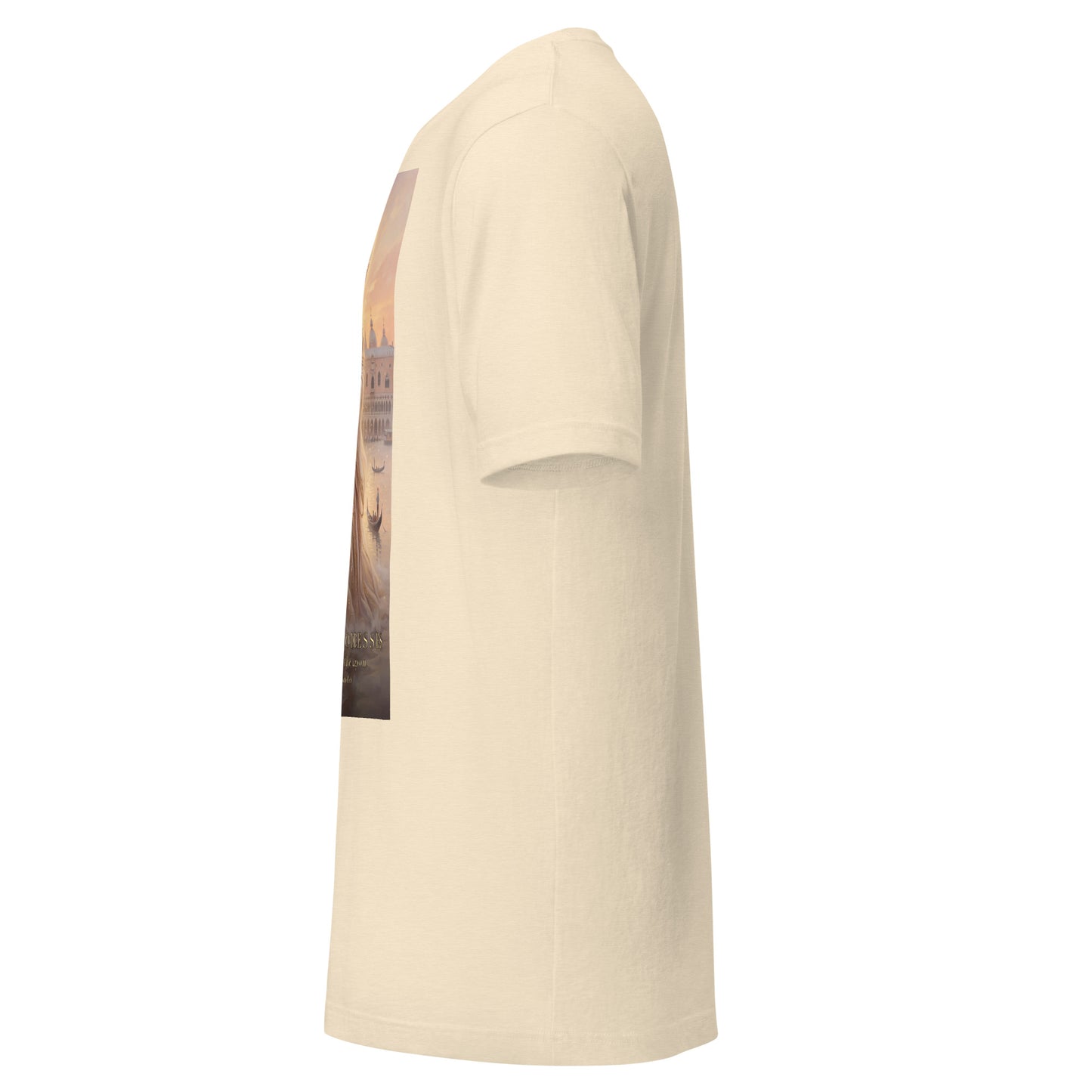 Venezianische Mond-Göttin – T-Shirt von Medium Charlotte (Seitenansicht links)