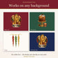 Venice Christmas Clipart – Lion of St Mark, Snow Globe & Wreath – 9 Transparent PNG